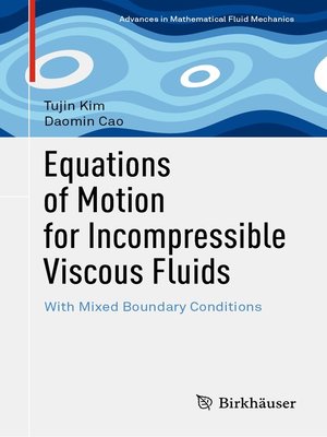 cover image of Equations of Motion for Incompressible Viscous Fluids
